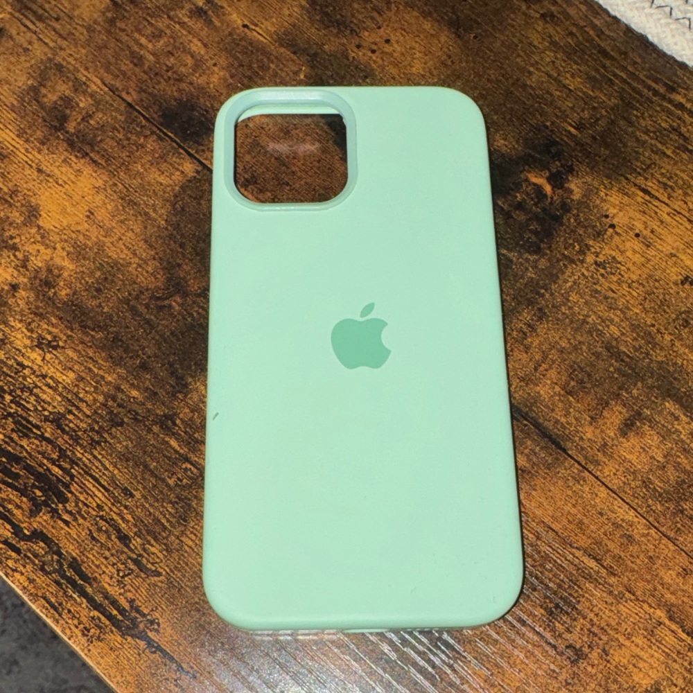 Apple Silicone iPhone Case - Mint Green